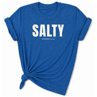 Load image into Gallery viewer, Salt of the Earth Christian T-Shirt in Heather Royal | Faith Plus 3