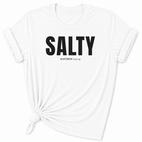 Load image into Gallery viewer, Salt of the Earth Christian T-Shirt in White | Faith Plus 3