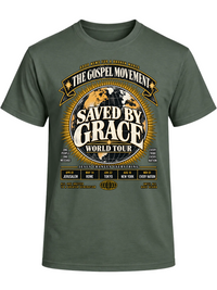 Load image into Gallery viewer, The Gospel Movement - Saved By Grace T-Shirt - Men's