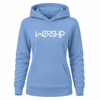 Load image into Gallery viewer, WORSHIP Cross Hoodie - Women's