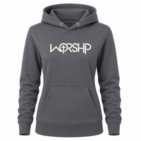 Load image into Gallery viewer, WORSHIP Cross Hoodie - Women's