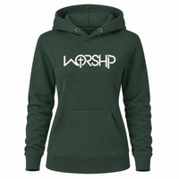 Load image into Gallery viewer, WORSHIP Cross Hoodie - Women's