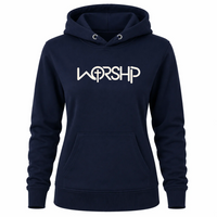 Load image into Gallery viewer, WORSHIP Cross Hoodie - Women's