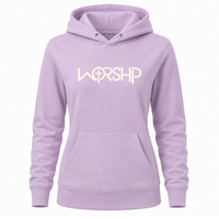 Load image into Gallery viewer, WORSHIP Cross Hoodie - Women's