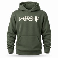 Load image into Gallery viewer, WORSHIP Cross Hoodie - Men's