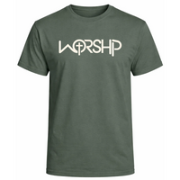 Load image into Gallery viewer, WORSHIP Cross T-Shirt - Men's