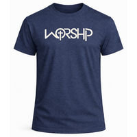 Load image into Gallery viewer, WORSHIP Cross T-Shirt - Men's