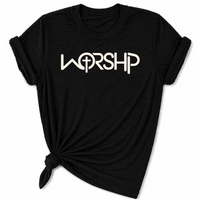 Load image into Gallery viewer, WORSHIP Cross T-Shirt - Unisex