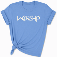 Load image into Gallery viewer, WORSHIP Cross T-Shirt - Unisex