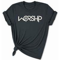 Load image into Gallery viewer, WORSHIP Cross T-Shirt - Unisex