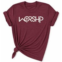 Load image into Gallery viewer, WORSHIP Cross T-Shirt - Unisex