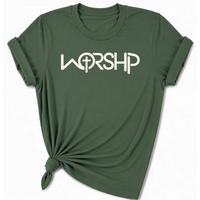 Load image into Gallery viewer, WORSHIP Cross T-Shirt - Unisex