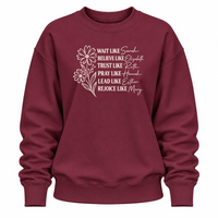 Load image into Gallery viewer, Wait Like Sarah — Women of the Bible Crewneck Sweatshirt