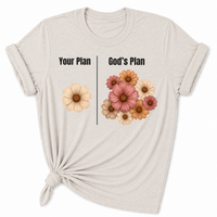 Load image into Gallery viewer, Your Plan.  God's Plan. Floral T-Shirt